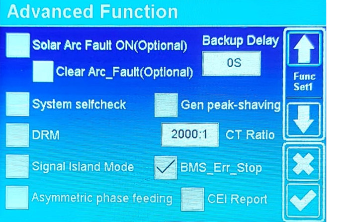 Paramétrage BMS_Err_Stop